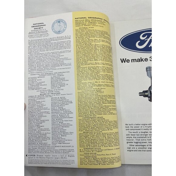 Nat Geo Mag Aug 1966 Vtg Issue Collectible Atlas World Earth Photo Ed - Picture 7 of 12